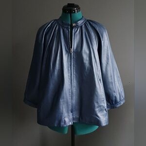 DIEGO M genuine Leather Jacket Size EU 42